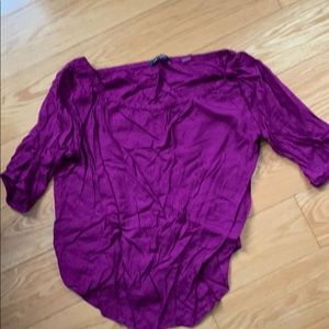 Lemon tart dark pink 3/4 sleeve top